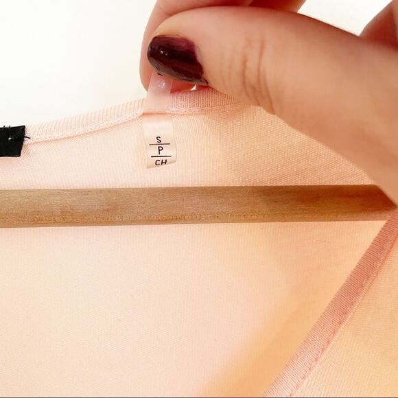 (3/$15) tahari cold shoulder tee pink shirt - Picture 3 of 6